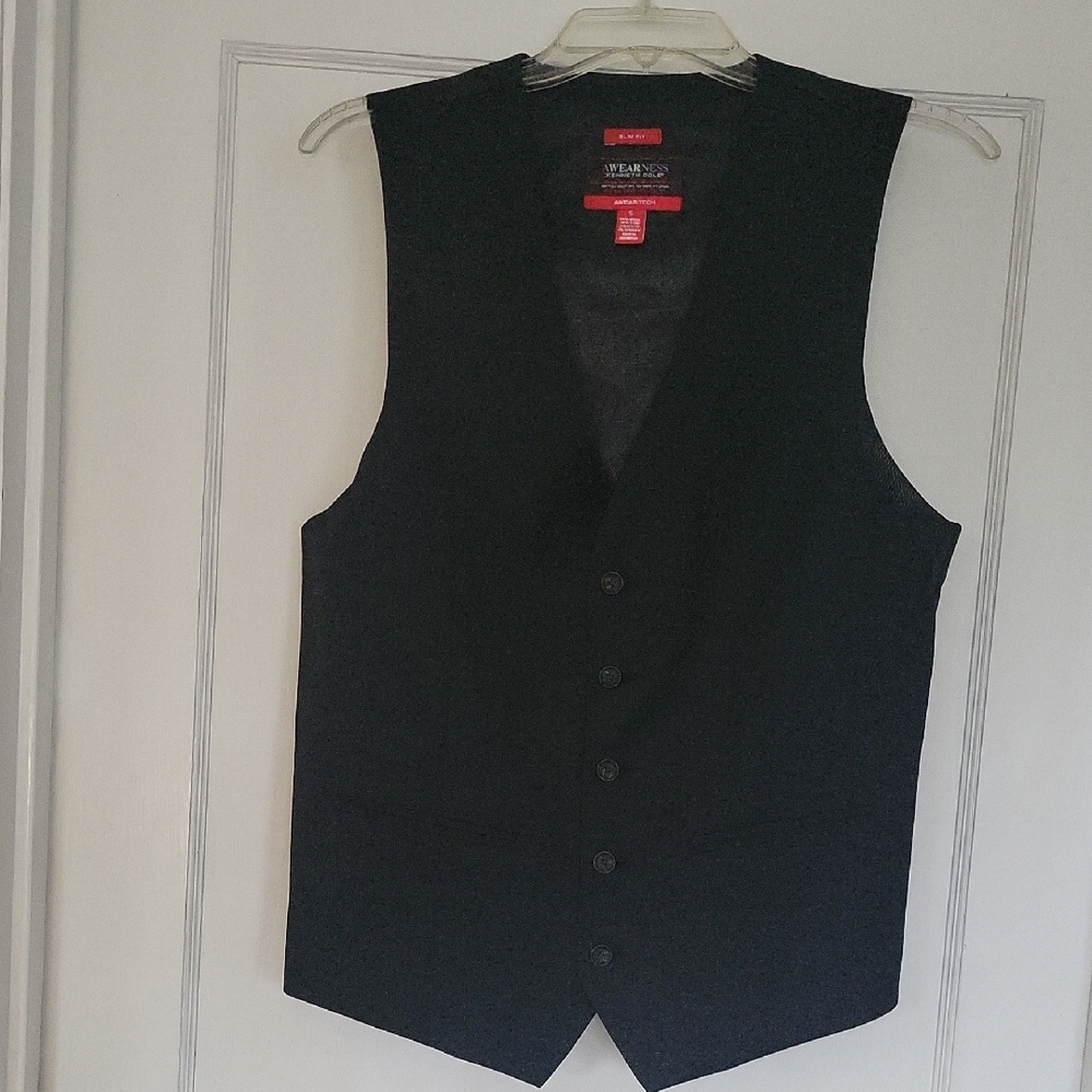 Black Button-Up Vest